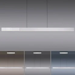 LED-riippuvalaisin PURE Moto-Rise, timantti, alumiini, CCT
