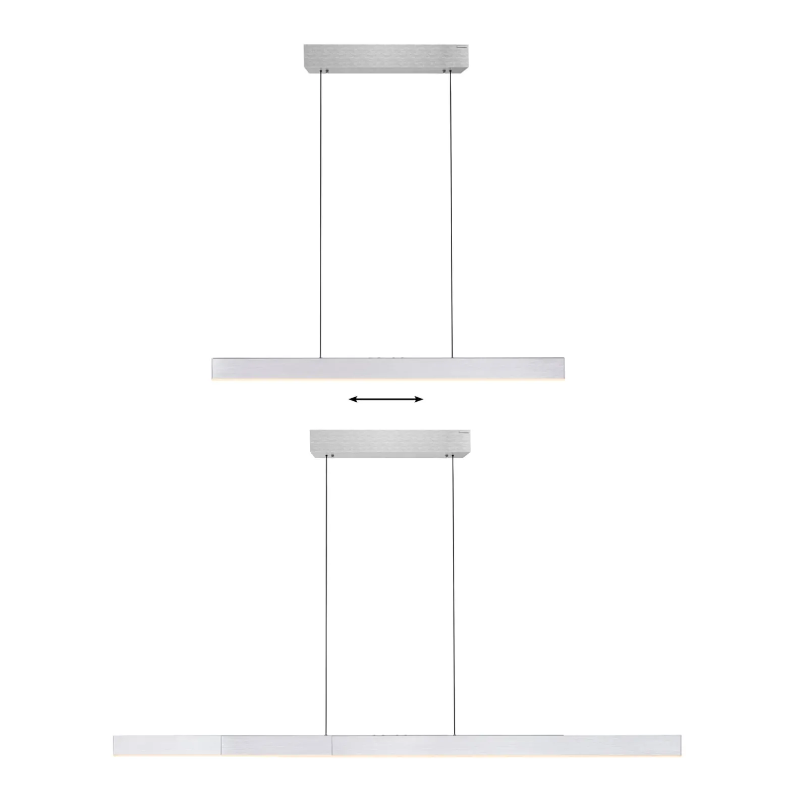 LED-riippuvalaisin PURE Moto-Rise, timantti, alumiini, CCT