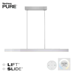 LED-riippuvalaisin PURE Moto-Rise, timantti, alumiini, CCT