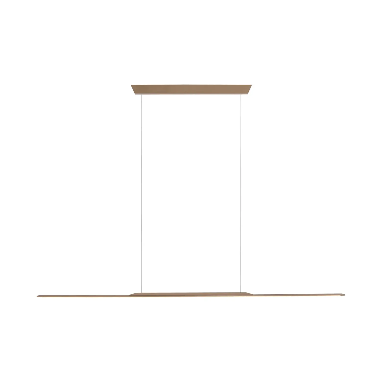 LED-riippuvalaisin PURE Surface, pronssi, 160 cm, alumiini, 3 000 K