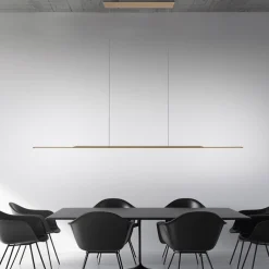 LED-riippuvalaisin PURE Surface, pronssi, 160 cm, alumiini, 3 000 K