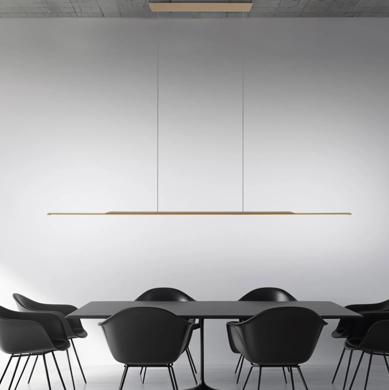 LED-riippuvalaisin PURE Surface, pronssi, 160 cm, alumiini, 3 000 K