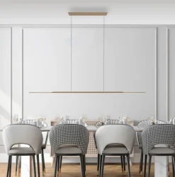 LED-riippuvalaisin PURE Surface, pronssi, 160 cm, alumiini, 3 000 K