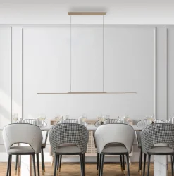 LED-riippuvalaisin PURE Surface, pronssi, 125 cm, alumiini, 3 000 K