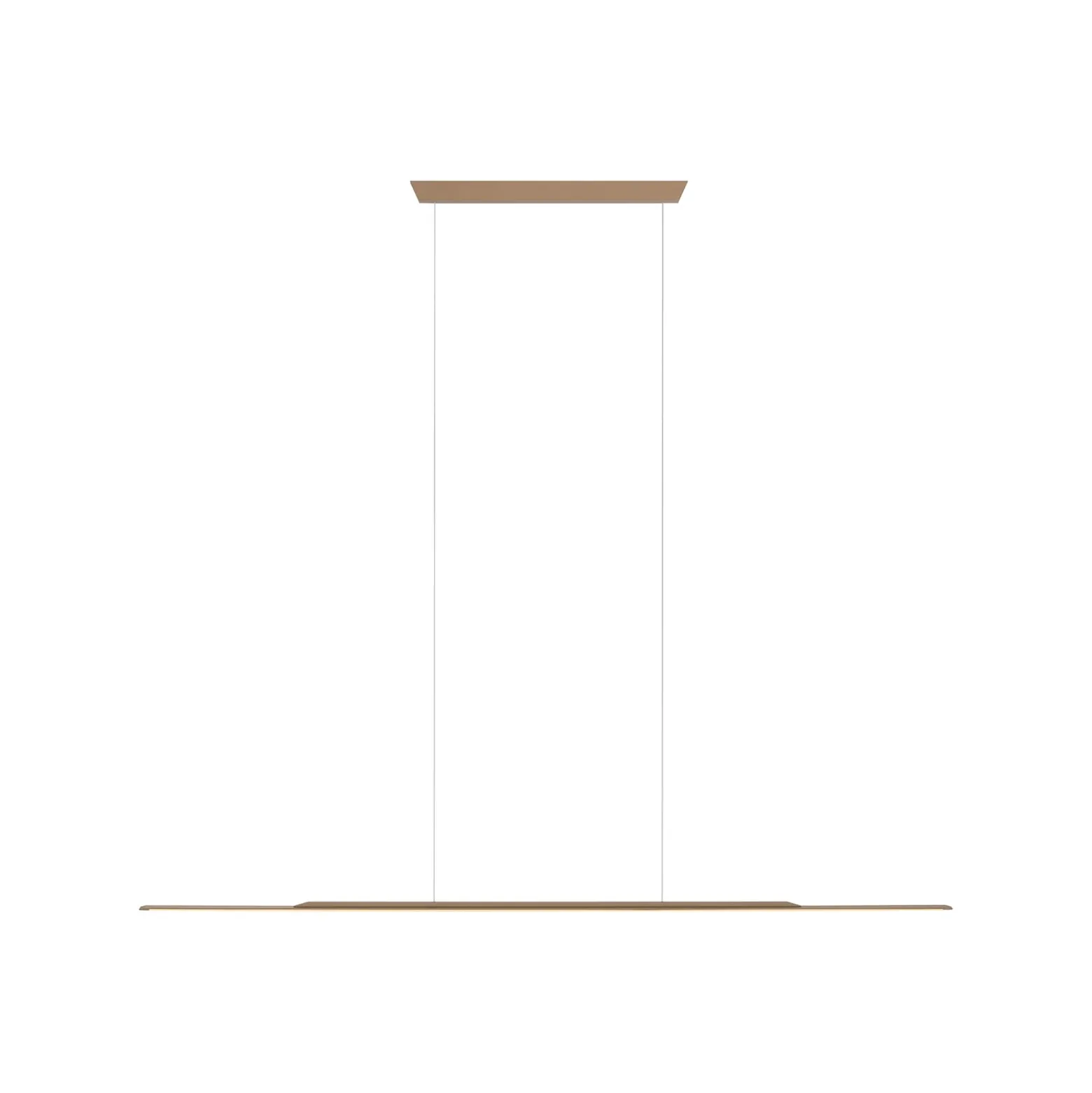 LED-riippuvalaisin PURE Surface, pronssi, 125 cm, alumiini, 3 000 K