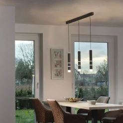 LED-riippuvalaisin PURE Vega, kolme sylinteriä, musta