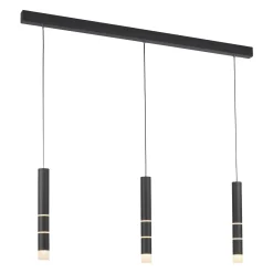LED-riippuvalaisin PURE Vega, kolme sylinteriä, musta