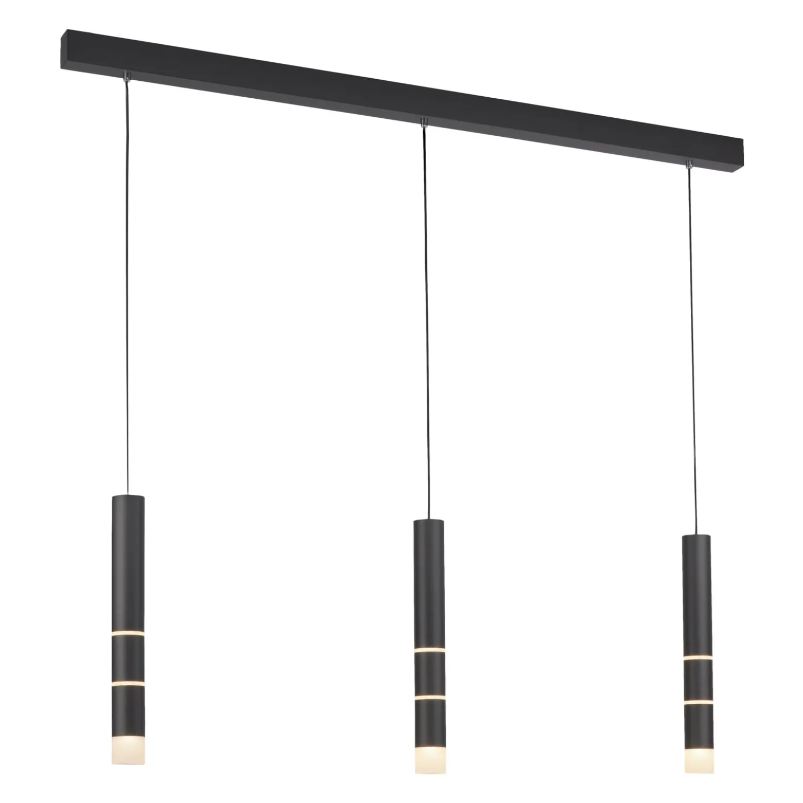 LED-riippuvalaisin PURE Vega, kolme sylinteriä, musta