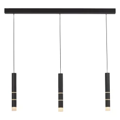 LED-riippuvalaisin PURE Vega, kolme sylinteriä, musta