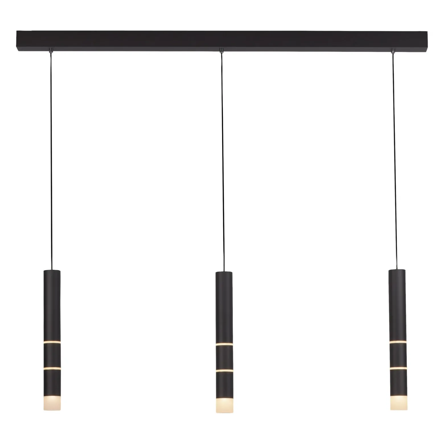 LED-riippuvalaisin PURE Vega, kolme sylinteriä, musta