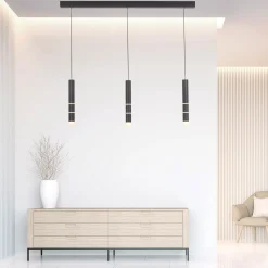 LED-riippuvalaisin PURE Vega, kolme sylinteriä, musta