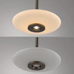 LED-riippuvalaisin PURE Vitrum, ruskea/opaali, lasi/alumiini, 3-lamppuinen