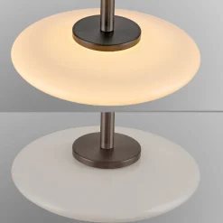 LED-riippuvalaisin PURE Vitrum, ruskea/opaali, lasi/alumiini, 3-lamppuinen
