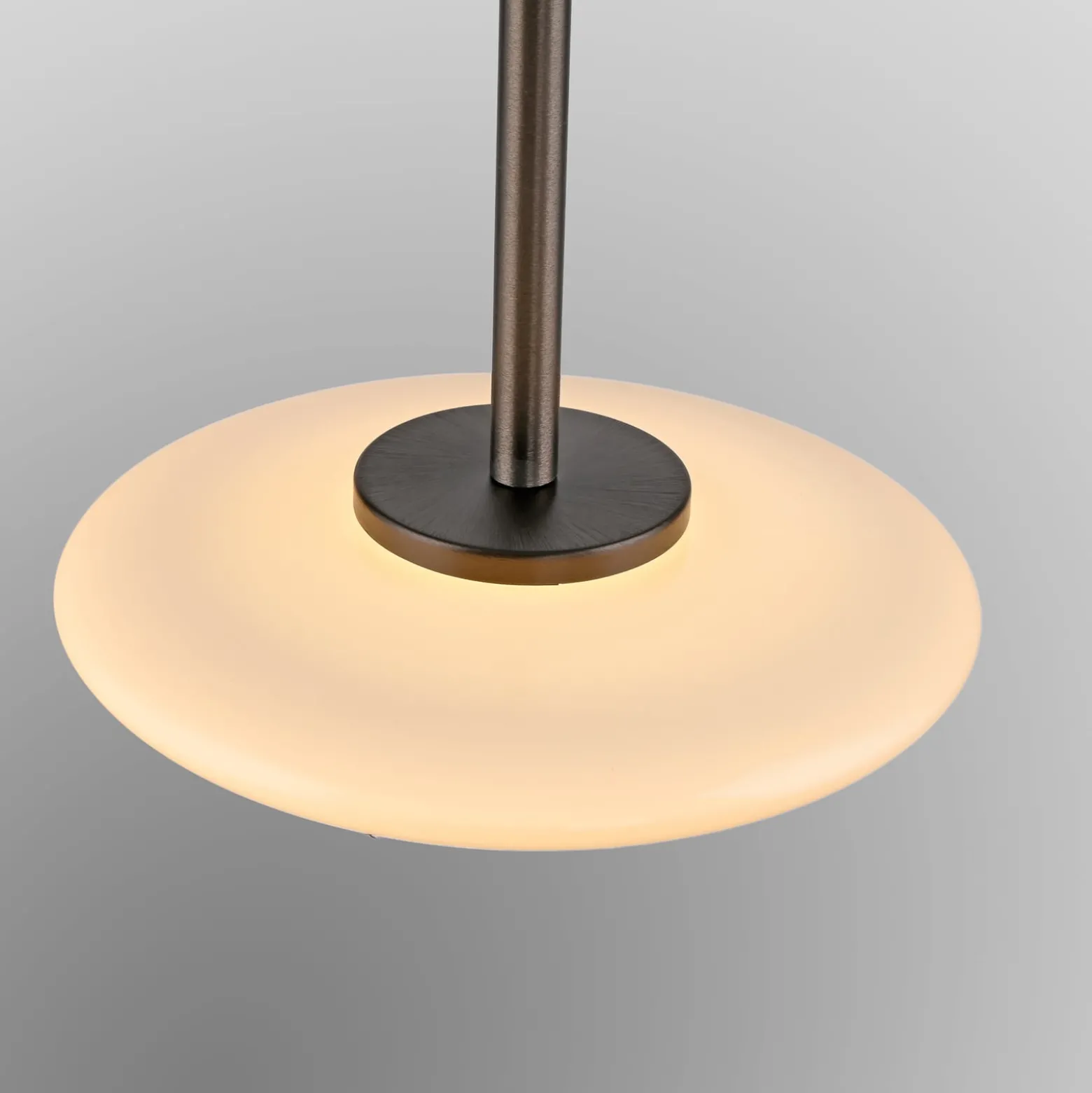 LED-riippuvalaisin PURE Vitrum, ruskea/opaali, lasi/alumiini, 3-lamppuinen