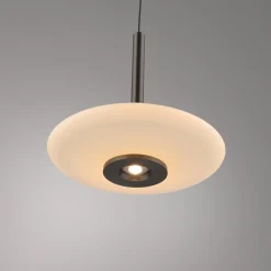 LED-riippuvalaisin PURE Vitrum, ruskea/opaali, lasi/alumiini, 3-lamppuinen