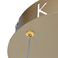 LED-riippuvalaisin Ringlux Ø60 cm, 2 lamppua kulta