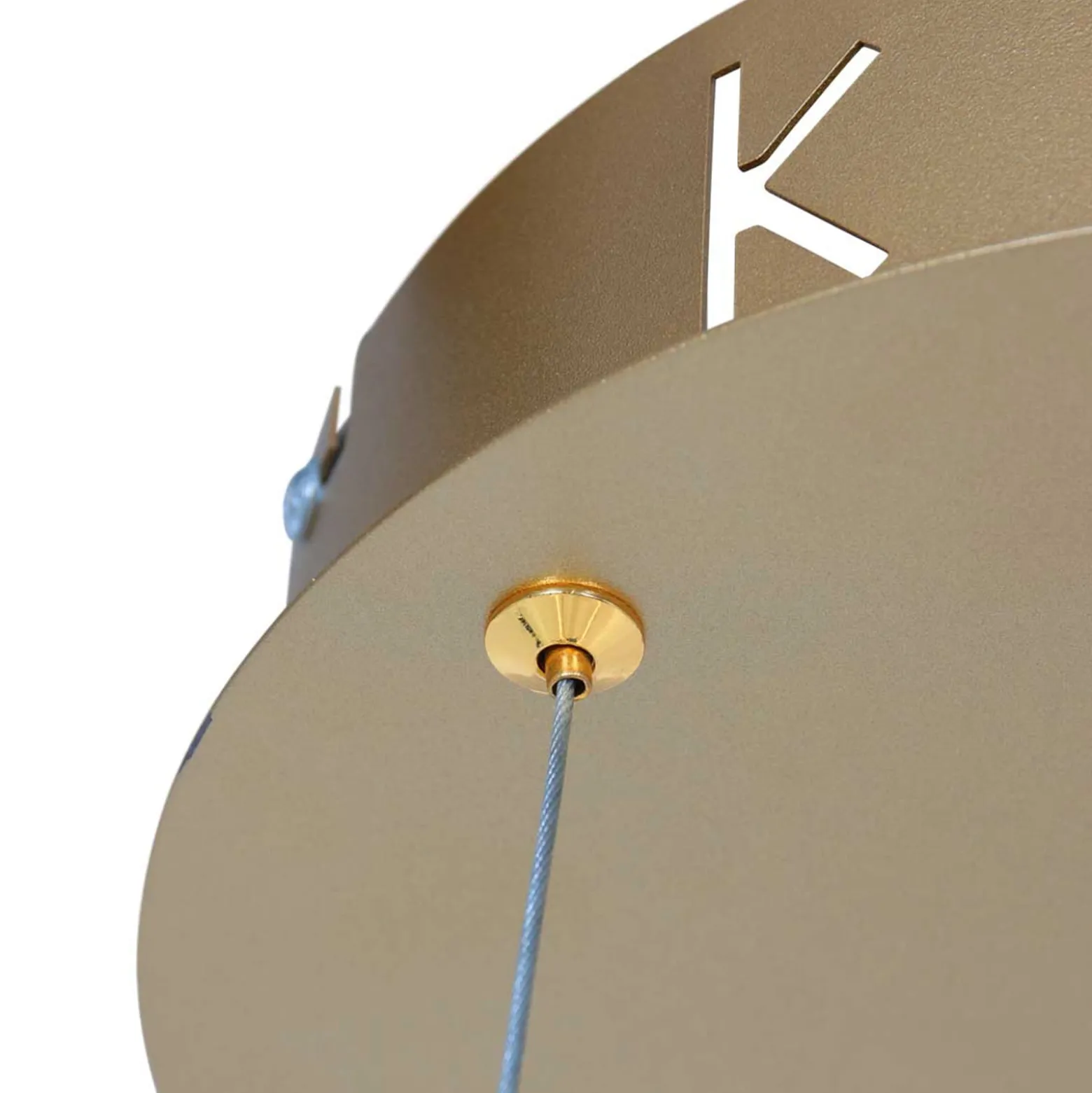 LED-riippuvalaisin Ringlux Ø60 cm, 2 lamppua kulta