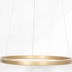 LED-riippuvalaisin Ringlux Ø60 cm, 2 lamppua kulta