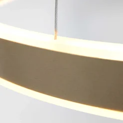 LED-riippuvalaisin Ringlux Ø60 cm, 2 lamppua kulta