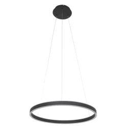 LED-riippuvalaisin Ringlux Ø60 cm, 2 lamppua musta
