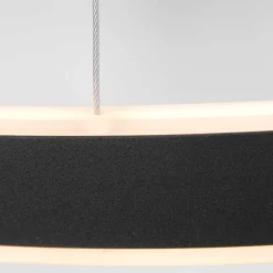 LED-riippuvalaisin Ringlux Ø60 cm, 2 lamppua musta