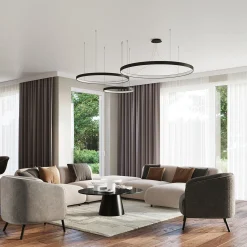 LED-riippuvalaisin Rio 110, vaakasuora, 3 000 K, musta