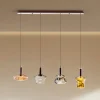 LED-riippuvalaisin Scarlett, värikäs, pituus 108 cm, lasi, 4-lamppuinen.