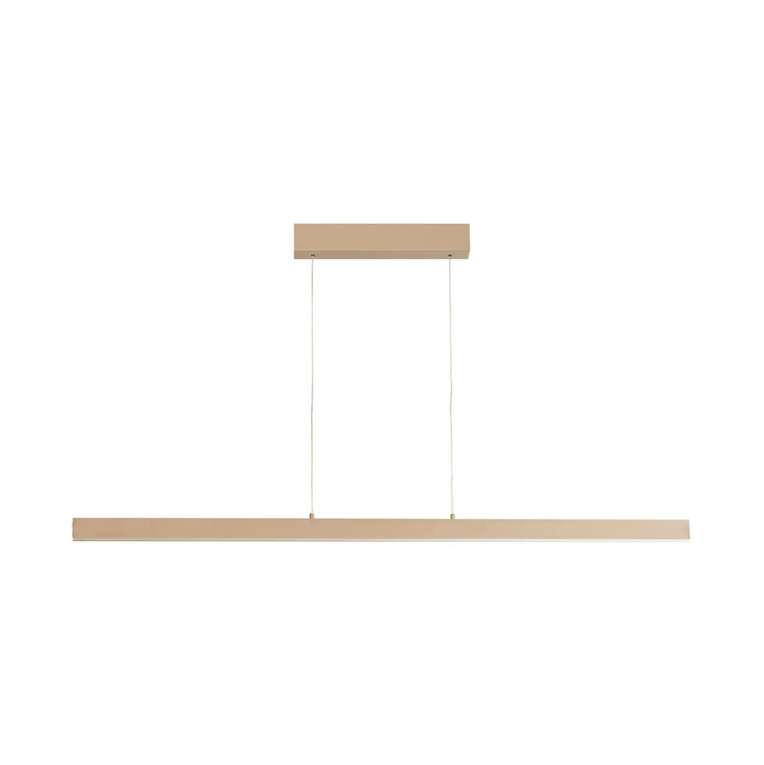 LED-riippuvalaisin Silvano, hiekka, pituus 115 cm, CCT, kosketusdimmeri