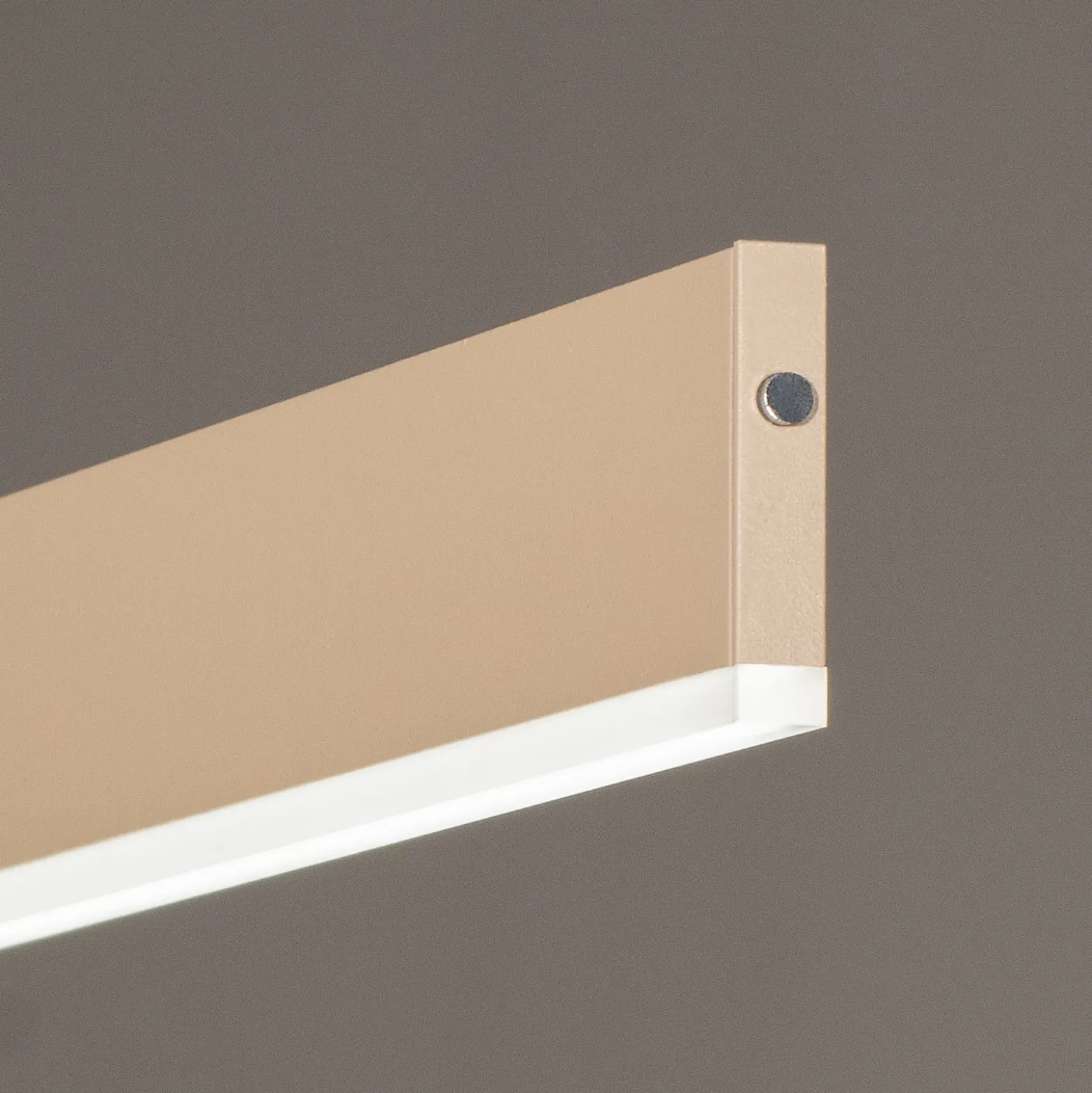 LED-riippuvalaisin Silvano, hiekka, pituus 115 cm, CCT, kosketusdimmeri