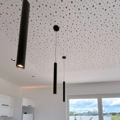 LED-riippuvalaisin Slim, musta, alumiini, 2700 K
