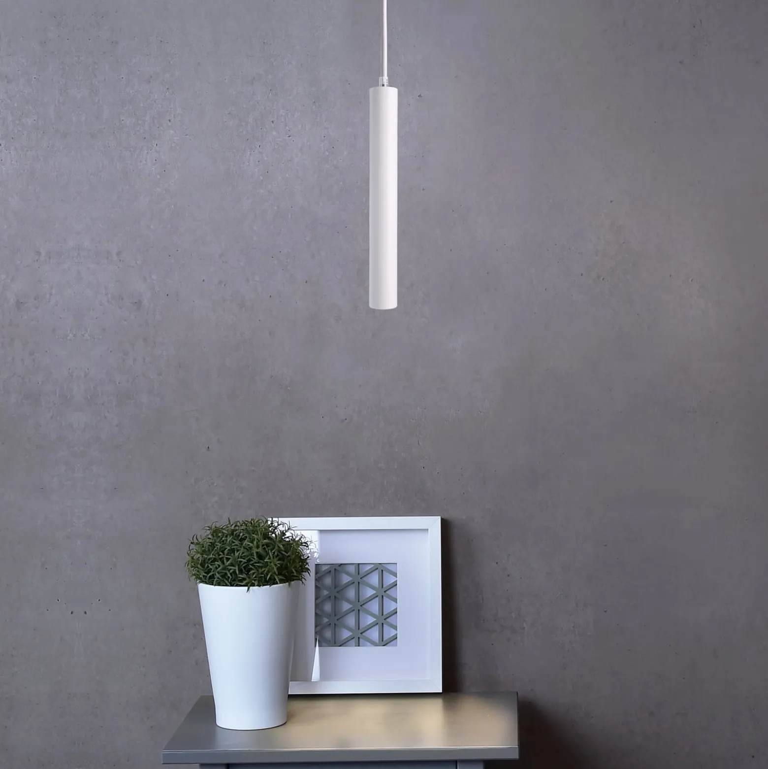 LED-riippuvalaisin Slim, valkoinen, alumiini, 2700 K