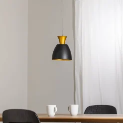 LED-riippuvalaisin Studio Line 51229, musta/messinki, Ø 20 cm