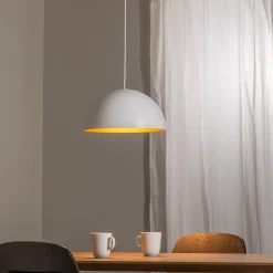 LED-riippuvalaisin Studio Line 50996, valkoinen/kupari, Ø 35 cm