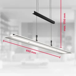 LED-riippuvalaisin Tick musta, lasi, himmennettävä, korkeussäädettävä