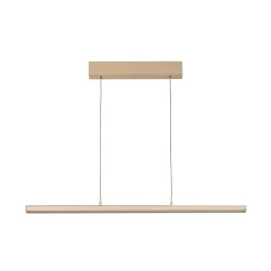 LED-riippuvalaisin Valeno, hiekka, pituus 115 cm, CCT, kosketusdimmeri