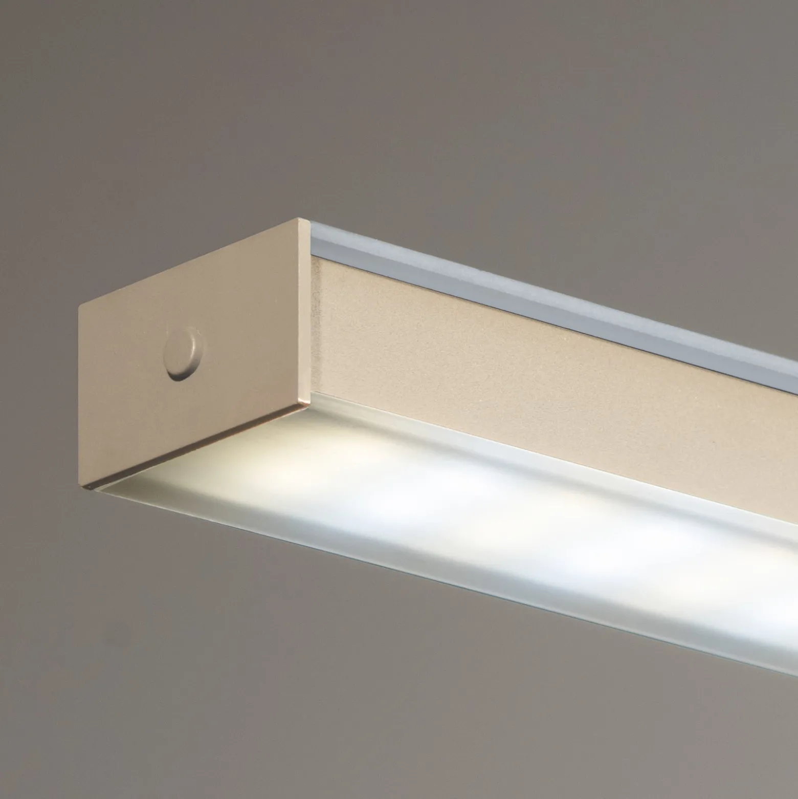 LED-riippuvalaisin Valeno, hiekka, pituus 115 cm, CCT, kosketusdimmeri