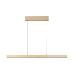 LED-riippuvalaisin Vayana, pituus 114 cm, hiekanvärinen, metalli, CCT