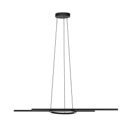 LED-riippuvalaisin Zillerio-Z musta ZigBee CCT himmeä LED-riippuvalaisin