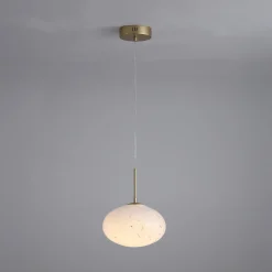 LED-riippuvalo Confetti, Ø 25 cm, kullanvärinen/valkoinen, lasi