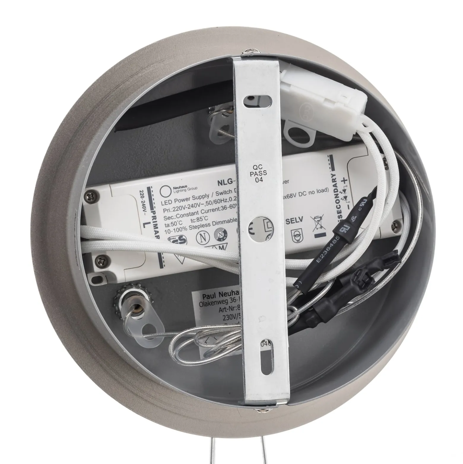 LED-riippuvalo Melinda 30W, himmennettävä, harmaa