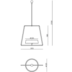 LED-riippuvalo Miram, akku, himmennys, vihreä