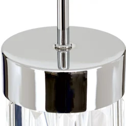 LED-riippuvalo Prism kristallilasia Ø10cm kromi