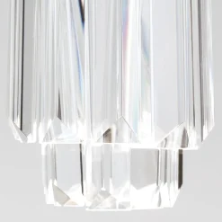 LED-riippuvalo Prism kristallilasia Ø10cm kromi
