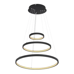 LED-riippuvalo Ralph, 3-lamppuinen, musta