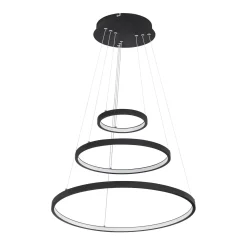 LED-riippuvalo Ralph, 3-lamppuinen, musta