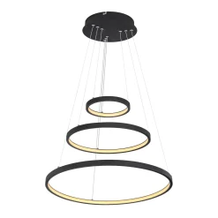 LED-riippuvalo Ralph, 3-lamppuinen, musta
