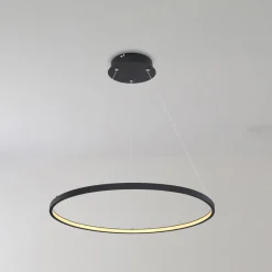 LED-riippuvalo Ralph, 1-lamppuinen, musta, Ø 60 cm