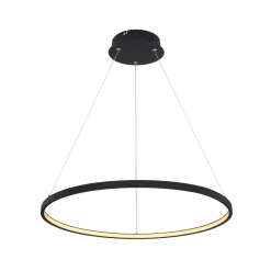 LED-riippuvalo Ralph, 1-lamppuinen, musta, Ø 60 cm