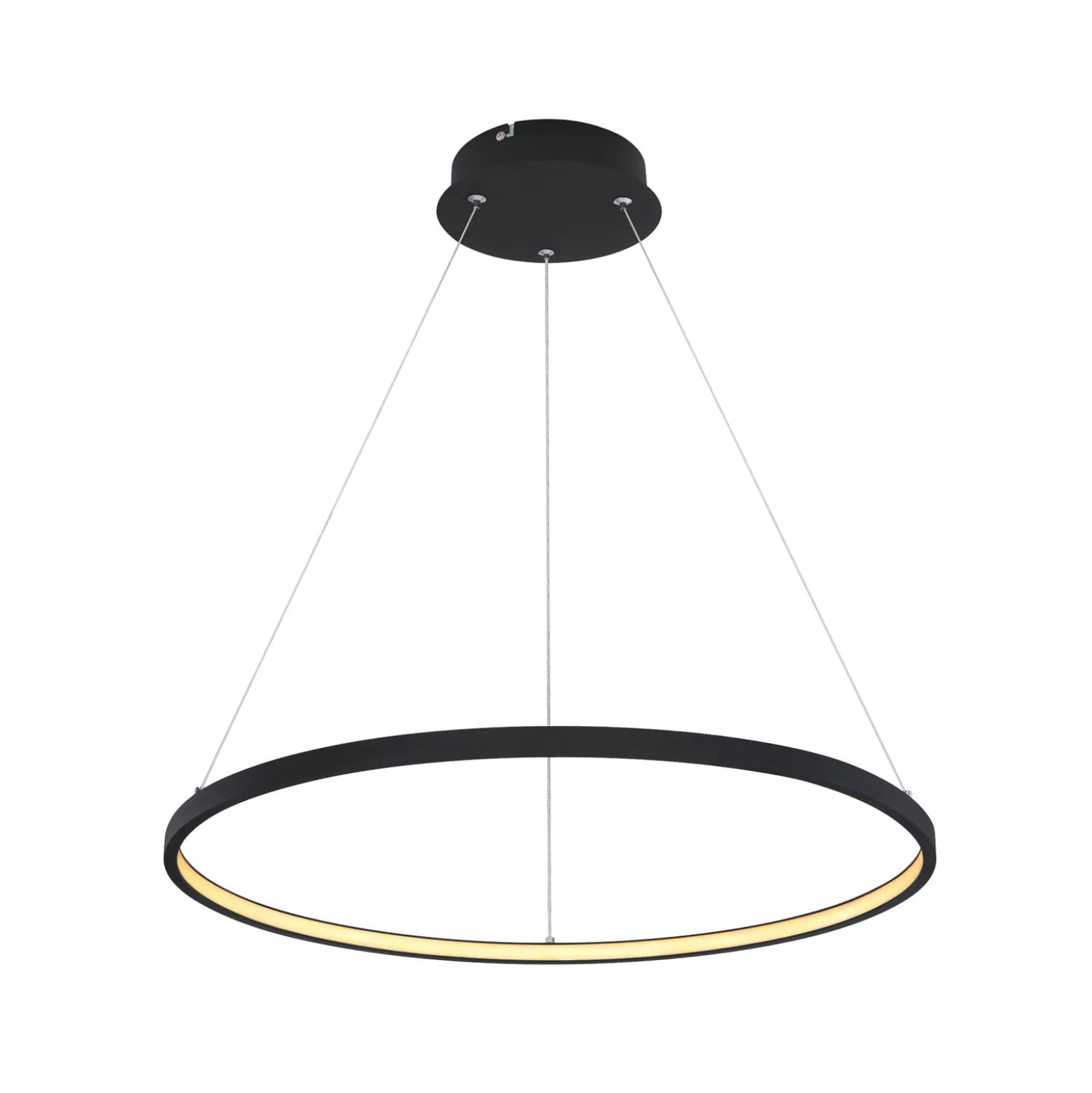 LED-riippuvalo Ralph, 1-lamppuinen, musta, Ø 60 cm