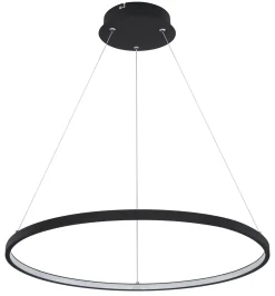 LED-riippuvalo Ralph, 1-lamppuinen, musta, Ø 60 cm